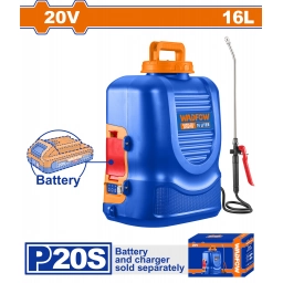 PULVERIZADOR FUMIGADOR DE MOCHILA 16L A BATERIA 20V SIN BATERIA SIN CARGADOR WADFOW WLSY2016