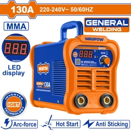 SOLDADORA INVERTER 220V 130A MMA LED IGBT WADFOW WWD21301