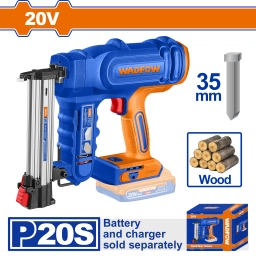 CLAVADORA A BATERIA 20V 35MM + 1000 CLAVOS + LLAVE SIN BATERIA SIN CARGADOR WADFOW WBJ1305