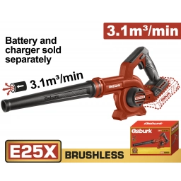 SOPLADORA A BATERIA 25V E25X 3.1M3MIN SIN BATERIA SIN CARGADOR USO INDUSTRIAL OSBURK KCAB510