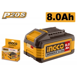 BATERIA LITIO LINEA P20S 20V 8.0AH INGCO FBLI2128
