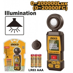 MEDIDOR DE LUZ DIGITAL INGCO HETLU031