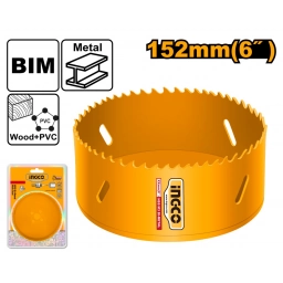 MECHA COPA BIMETALICA HSS 152MM INGCO HSB101521