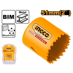 MECHA COPA BIMETALICA HSS 51MM INGCO HSB10511