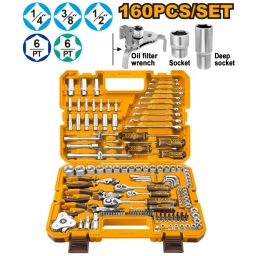KIT  DE 160 HERRAMIENTAS COMBINADAS INGCO HKTHP51608