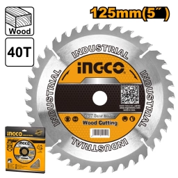 DISCO MADERA DE SIERRA 125MM 40 DIENTES INGCO TSB112555