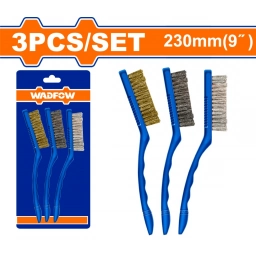 SET X3 CEPILLOS ABRASIVOS 9" NYLON/BRONCE/ACERO WADFOW WBH3609