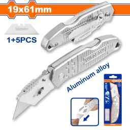 TRINCHETA ALUMINIO 61MM + 5 HOJAS REPUESTO WADFOW WSK9461