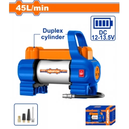 COMPRESOR DE AIRE 12V 120PSI 45L/MIN DOBLE CILINDRO + BOLSA WADFOW WAAC562