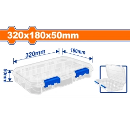 ORGANIZADOR TRANSPARENTE PP 320X180X50MM WADFOW WTB8342