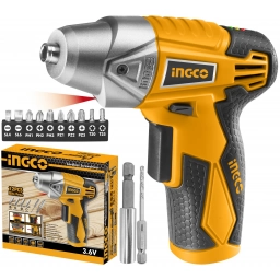 ATORNILLADOR INGCO CS1836 BATERIA 3.6V CON 10 PUNTAS