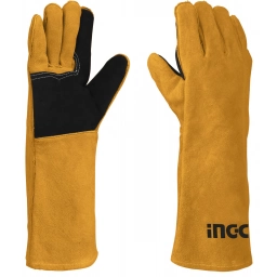 GUANTES CUERO LARGO SOLDADOR 16" INGCO HGVW02
