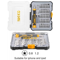 DESTORNILLADOR PRECISION IPHONE JUEGO 32 UNIDADES INGCO HKSDB0348