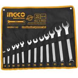 JUEGO DE 12 LLAVES COMBINADAS 6-32MM HKSPA1143 INGCO