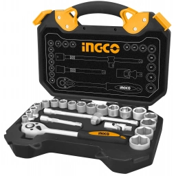 JUEGO DADOS TUBO 25 PZS LLAVE CRIQUE 12 METR. Y PULG. INGCO HKTS12251