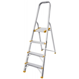 ESCALERA DOMESTICA 4 ESCALONES ALUMINIO INGCO