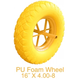 RUEDA GOMA P CARRETILLA 130KG INGCO HHWB64010PU-WP