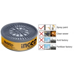 FILTRO P MASCARA P GAS ANTI ORGANICOS INGCO HCD03