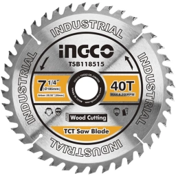 DISCO MADERA 7 1/4 P SIERRA CIRCULAR INGCO 40 D B/ 20 MM C RED A 16MM TSB118515 P/CS18528