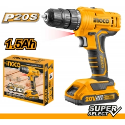 ATORNILLADOR 20V 1.5 AH P20S SUPER SELECT INGCO CDLI20011