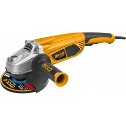 AMOLADORA ANGULAR 9" C VALIJA PLASTICA Y DISCO 2350W INGCO