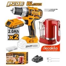 SUPER COMBO ATORNILLADOR PERC 20V BL + BATIDORA DECAKILA COSLI23023