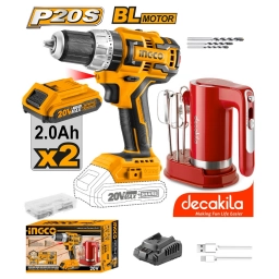 SUPER COMBO ATORNILLADOR PERC 20V BL + BATIDORA DECAKILA COSLI23023