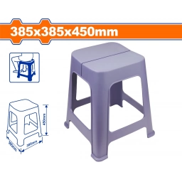 BANCO PLASTICO 385X385X450MM WADFOW WPZ1345