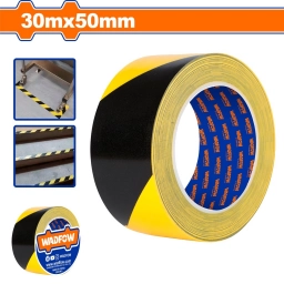 CINTA SE�ALIZACION AMARILLA Y NEGRA 30MT X 50MM WADFOW WPN4H45
