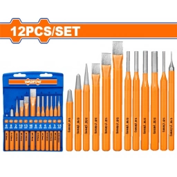 JUEGO DE CINCEL Y PUNZ�N 12PCS