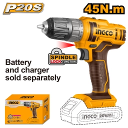ATORNILLADOR A BATERIA 20V 10MM P20S SIN BAT SIN CARGADOR CDLI200515 INGCO