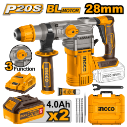 ROTOMARTILLO A BATERIA 20V 3 FUNCIONES C BAT Y CARG CRHLI202882 INGCO