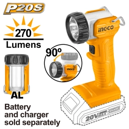 LINTERNA 20V A BATERIA 270LUMENS INGCO CWLI2038