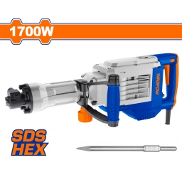 MARTILLO DEMOLEDOR 1700W 50J + CINCEL + VALIJA WADFOW WDB1D90