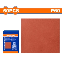 PACK X 50 LIJAS PAPEL P MADERA GRANO 60 WADFOW WSM2502