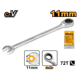 LLAVE CRIQUE COMBINADA 11MM CR-V INGCO HCSPAR111