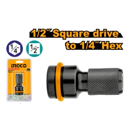 ADAPTADOR DE "1/2 " A "1/4" HEXAGONAL INGCO ABH60501