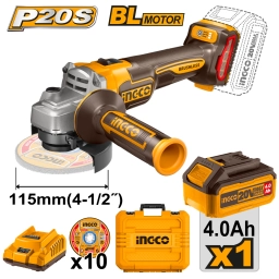 SET AMOLADORA A BATERIA 20V BL + VALIJA INGCO CAGLI211541