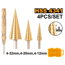 SET X 4 MECHAS CONICAS HSS4341 INGCO AKSDS2041