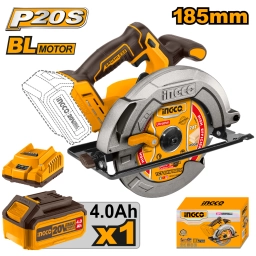 SIERRA CIRCULAR A BATERIA 20V  185MM 7 1/4 + BAT 4AH + CARG CSLI18511