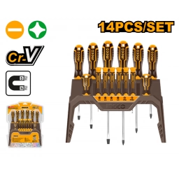 SET X 14 DESTORNILLADORES INGCO HKSD1428