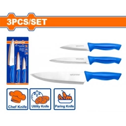 SET X 3 CUCHILLOS DE COCINA ACERO INOX WADFOW WKK1K31