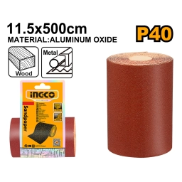 ROLLO LIJA GRANO 40 11.5X500CM INGCO AKHS04065