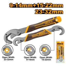 SET X 2 LLAVE UNIVERSAL DOBLE BOCA INGCO HBWS09328