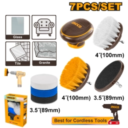 SET X 7 CEPILLOS P TALADRO MULTI USO INGCO WCB0701