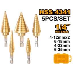 SET X 5 MECHA CONICA 1/4 INGCO AKSDS2051