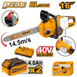 MOTOSIERRA A BATERIA 40V P20S 16 CBAT CCARG INGCO CGSLI401682