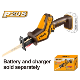 SIERRA SABLE A BATERIA 20V P20S INGCO CRSLI6508 SCARG SBAT