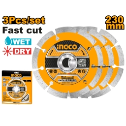 SET X 3 DISCOS 9 230MM P AMOLADORA INGCO DMD0123023