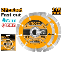 SET DISCOS SEGMENTADOS X2 4 1/2 INGCO DMD0111523
